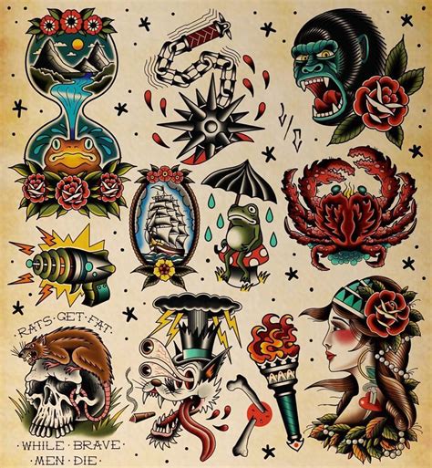 old school tattoo flash